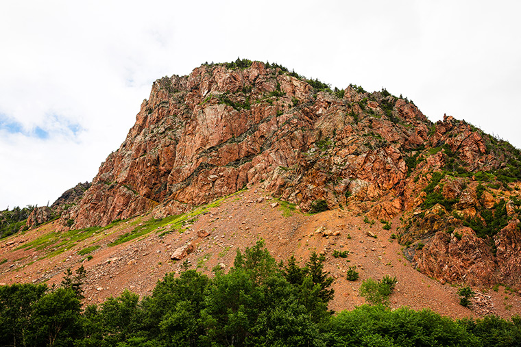 Cliff along the Cabot Trail in Cape Breton, NS